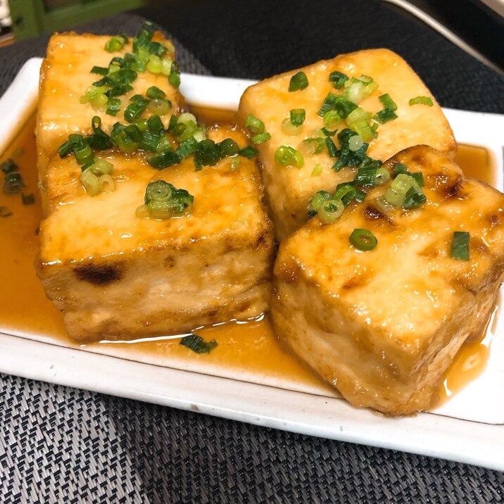 水切りはレンジで!美味しい揚げ出し豆腐♡
